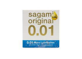 Презервативы Sagami Original 001 Extra Lub полиуретановые, с увеличенным количеством смазки 1 шт.