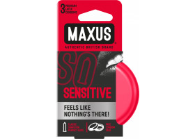 ПРЕЗЕРВАТИВЫ "MAXUS" SENSITIVE №3 (ультратонкие) в металлическом кейсе