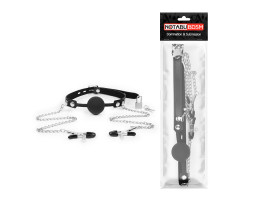 КЛЯП + ЗАЖИМЫ НА СОСКИ цвет чёрный арт. NTB-80540 КЛЯП + ЗАЖИМЫ НА СОСКИ цвет чёрный арт. NTB-80540