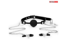 КЛЯП + ЗАЖИМЫ НА СОСКИ цвет чёрный арт. NTB-80540-foto2