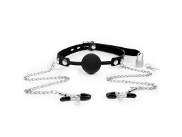 КЛЯП + ЗАЖИМЫ НА СОСКИ цвет чёрный арт. NTB-80540 КЛЯП + ЗАЖИМЫ НА СОСКИ цвет чёрный арт. NTB-80540