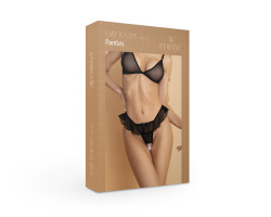 Утонченные черные трусики с доступом и нежной юбочкой (Easy to love) (2XL/3XXL (50-52))-foto4