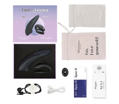 Набор Lust & Luxury: Womanizer Next and We-Vibe Sync O, черный