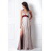 Amoralle Платье Maxi длинное стального цвета с бордовой лентой Silver Maxi Nightdress размер M