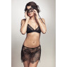 Amoralle Трусики с черной юбочкой из плетеного кружева Lace Skirt Briefs размер S