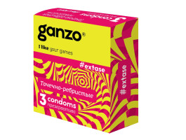 ПРЕЗЕРВАТИВЫ "GANZO" EXTASE №3 (анатомические с точечной и ребристой текстурой) ПРЕЗЕРВАТИВЫ "GANZO" EXTASE №3 (анатомические с точечной и ребристой текстурой)