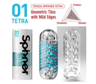 TENGA SPINNER Мастурбатор Tetra 01