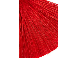 Зажимы на соски Pecado BDSM, «Вилки», с кисточками из шелка, металл, красные-foto4