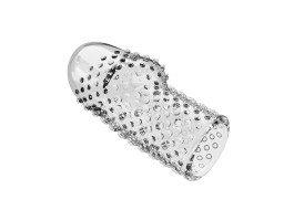 Рельефная насадка на пенис прозрачная Pretty Love BI-026290M-foto4