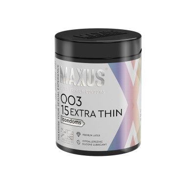 Презервативы MAXUS 003 Extra Thin, ультратонкие, 15 шт.