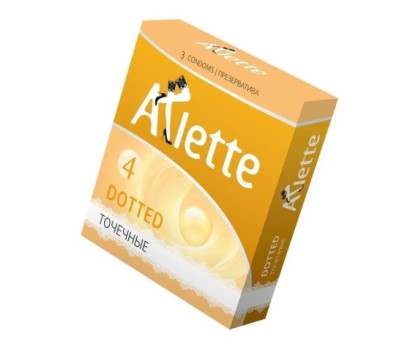 Презервативы Arlette Dotted с точечной структурой, 3 шт.