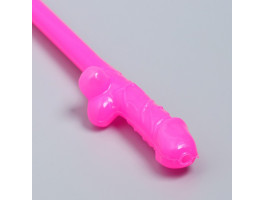 Трубочки коктейльные "18+", 1 штук, розовые 9228071-foto2