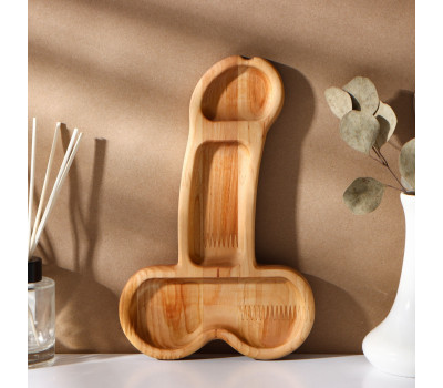 Блюдо для подачи "XL" в подарочной коробке, береза, 32,5х20х1,7 см 9506839