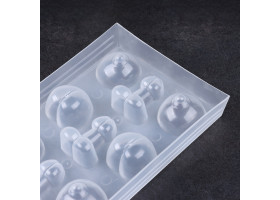 Форма для льда и кондитерских украшений " 18+", 3 фигуры, 15 х 7 см, прозрачный   10619397-foto2