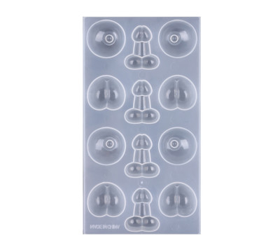 Форма для льда и кондитерских украшений " 18+", 3 фигуры, 15 х 7 см, прозрачный   10619397