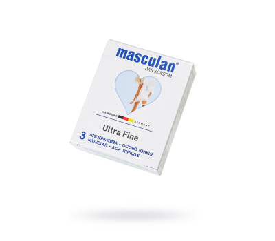 ПРЕЗЕРВАТИВЫ "MASCULAN 2 ULTRA" (ОСОБО ТОНКИЙ С ОБИЛЬНОЙ СМАЗКОЙ) 3 штуки