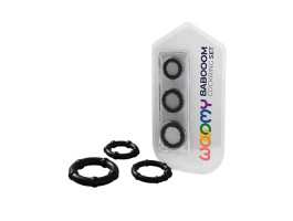 Набор эрекционных колец Babooom Ring Set Black 33689AL