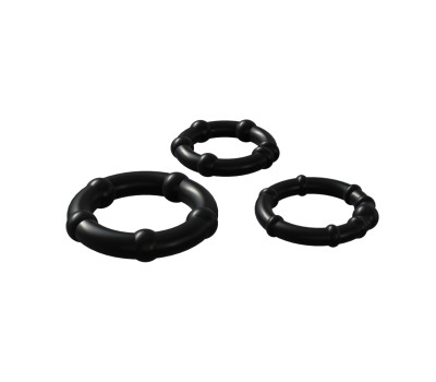 Набор эрекционных колец Babooom Ring Set Black 33689AL