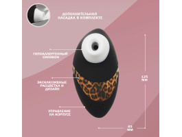 Клиторальный стимулятор Womanizer W500 Black/Leo NEW, черный-foto6