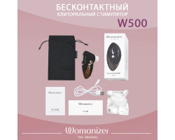 Клиторальный стимулятор Womanizer W500 Black/Leo NEW, черный-foto8