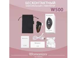 Клиторальный стимулятор Womanizer W500 Black/Leo NEW, черный-foto8