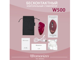 Клиторальный стимулятор Womanizer W500 Red/Rose NEW, красно-розовый-foto8