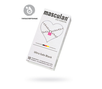 Маскулан 4 Ultra Safe Black №10 ультрапрочные