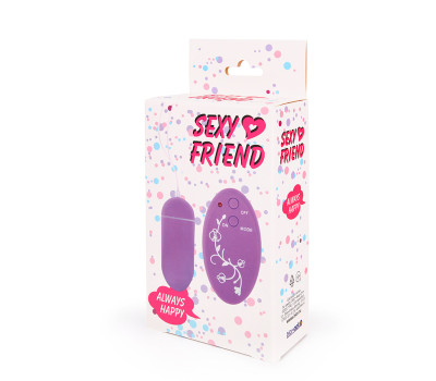 ВИБРОЯЙЦО на дистанционном управлении, цвет фиолетовый, 10 режимов вибрации, L 7