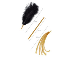 Флоггер-щекоталка TOYFA Theatre, металл, золотой, 44 см-foto3