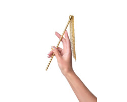 Флоггер-щекоталка TOYFA Theatre, металл, золотой, 44 см-foto5