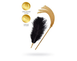 Флоггер-щекоталка TOYFA Theatre, металл, золотой, 44 см-foto7