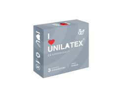 Презервативы Unilatex Ribbed №3 ребристые