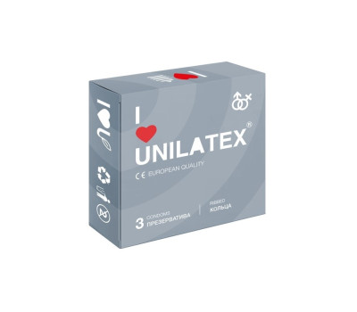 Презервативы Unilatex Ribbed №3 ребристые