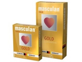 ПРЕЗЕРВАТИВЫ "MASCULAN 5 ULTRA № 3" (УТОНЧЕННЫЙ ЛАТЕКС ЗОЛОТОГО ЦВЕТА) 3 шт