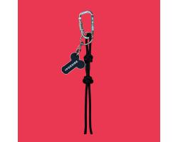 Брелок "I love Desire" в ассортименте с подвесом model-08 (стальной с черным шнуром)-foto2