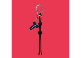 Брелок "I love Desire" в ассортименте с подвесом model-08 (стальной с черным шнуром)-foto2