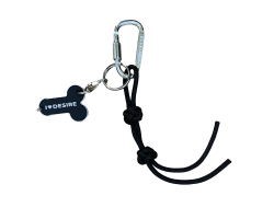 Брелок "I love Desire" в ассортименте с подвесом model-08 (стальной с черным шнуром)