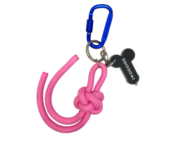 Брелок "I love Desire" в ассортименте с подвесом model-10 (синий с толстым розовым шнуром узел)