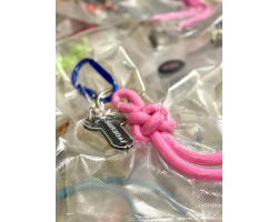 Брелок "I love Desire" в ассортименте с подвесом model-10 (синий с толстым розовым шнуром узел)-foto3