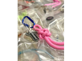 Брелок "I love Desire" в ассортименте с подвесом model-10 (синий с толстым розовым шнуром узел)-foto3