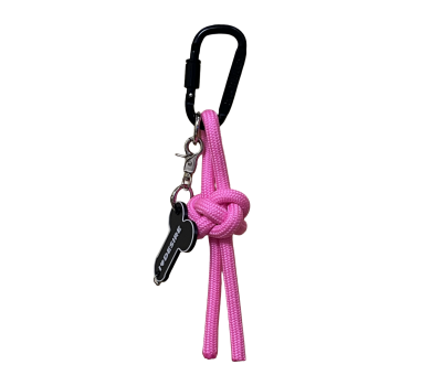 Брелок "I love Desire" в ассортименте с подвесом model-11 (черный с толстым розовым шнуром узел)