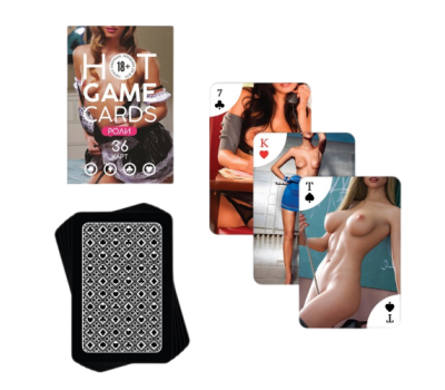 Карты игральные HOT GAME CARDS роли, 36 карт, 18+   7354588