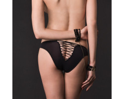 Наручники из стекляных бусин с цепочкой DIVINE ATTACHE / MENOTTES -foto2