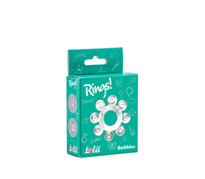 Эрекционное кольцо Rings Bubbles white 0112-30Lola