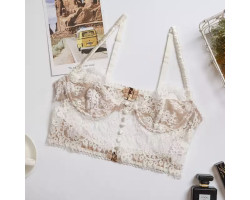 Кружевной топ на косточках с открытой спиной женский ONE SIZE-foto2