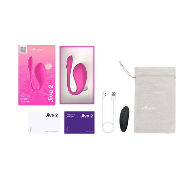 Вибратор We-Vibe Jive 2 розовый, в комплекте батарейка для пульта Вибратор We-Vibe Jive 2 розовый, в комплекте батарейка для пульта