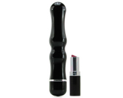 Вибромассажер PURE ALUMINIUM - BLACK LARGE рельефный черный-foto3