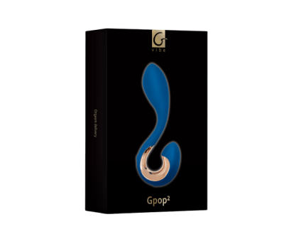 Gpop 2 Indigo GVibe - Мужской вибратор для стимуляции простаты Blue Gift Box