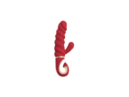 Gvibe Gcandy Mini - МИНИ Витой вибратор с клиторальным стимулятором Chili Coral Gift Box