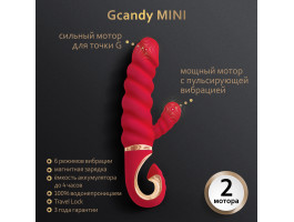 Gvibe Gcandy Mini - МИНИ Витой вибратор с клиторальным стимулятором Chili Coral Gift Box-foto3